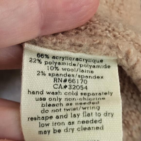 Free People Women's Elegant Off-the-Shoulder Beige Tunic Sweater Dress - Size XL - Picture 5 of 5